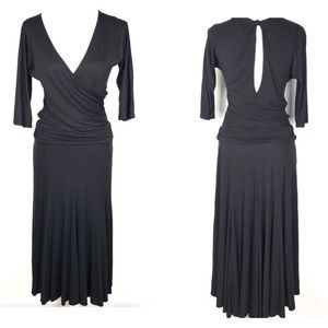 BCBGMAXAZRIA Black High-Low Dress